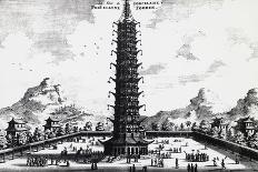 Porcelain Tower of Nanjing, from Embassy from East-India Company of the United Provinces-Jan Nieuhoff-Framed Giclee Print