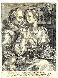 The Christian Marriage, Plate 3 of The Marriage Trilogy, c.1594-Jan Saenredam-Mounted Giclee Print