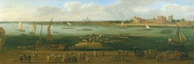 View on the Rhine, Near Cologne, C.1700-10-Jan The Elder Griffier-Framed Giclee Print