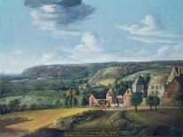 View of Potrel Manor, Near Dragey in Normandy-Jan The Elder Griffier-Framed Giclee Print