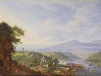 View on the Rhine, Near Cologne, C.1700-10-Jan The Elder Griffier-Framed Giclee Print