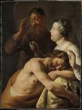 Samson and Delilah, 1630-35-Jan The Elder Lievens-Framed Giclee Print