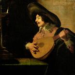 Lute Player-Jan Van Bijlert-Framed Art Print