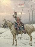 Napoleon's Troops Retreating from Moscow, 1888-89-Jan Van Chelminski-Framed Giclee Print