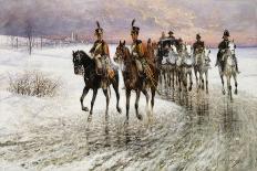 Napoleon Retreating from Moscow-Jan Van Chelminski-Framed Giclee Print