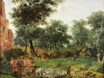 Wooded Landscape, C.1690-1700-Jan Van Der Heyden-Giclee Print