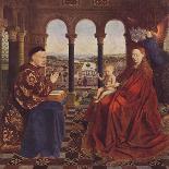 Portrait of a Man with a Blue Chaperon (Man with Ring), C.1429 (Oil on Wood)-Jan van Eyck-Framed Premier Image Canvas