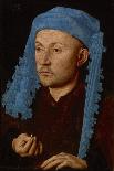 Portrait of a Man with a Blue Chaperon (Man with Ring), C.1429 (Oil on Wood)-Jan van Eyck-Giclee Print