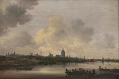 River Scene with a View of Overschie, 1651-Jan Van Goyen-Giclee Print