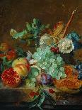 Still Life of Flowers and Fruit, C.1715 (Oil on Wood)-Jan van Huysum-Giclee Print