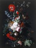 Still Life of Flowers and Fruit, C.1715 (Oil on Panel)-Jan van Huysum-Giclee Print