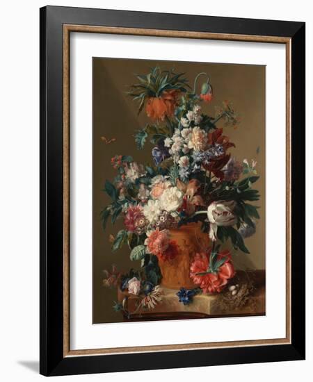 Jan van Huysum, Vase of Flowers-Dutch Florals-Framed Art Print