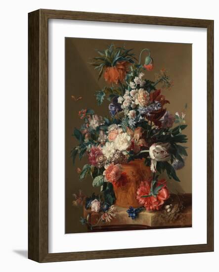 Jan van Huysum, Vase of Flowers-Dutch Florals-Framed Art Print