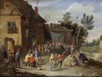 A Wedding Feast in the Courtyard of a Village Inn-Jan van Kessel the Elder-Giclee Print