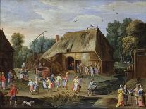 A Wedding Feast in a Courtyard of an Inn-Jan van Kessel the Elder-Giclee Print