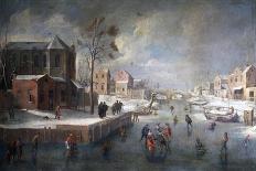 Winter Landscape with Church-Jan Wildens-Giclee Print