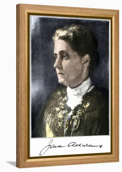 Jane Addams, with Her Signature-null-Framed Premier Image Canvas