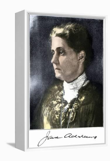 Jane Addams, with Her Signature-null-Framed Premier Image Canvas