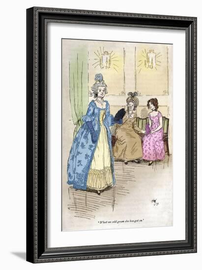 Jane Austen ' Northanger Abbey'-Hugh Thomson-Framed Giclee Print