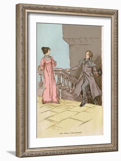 Jane Austen ' Northanger Abbey'-Hugh Thomson-Framed Giclee Print