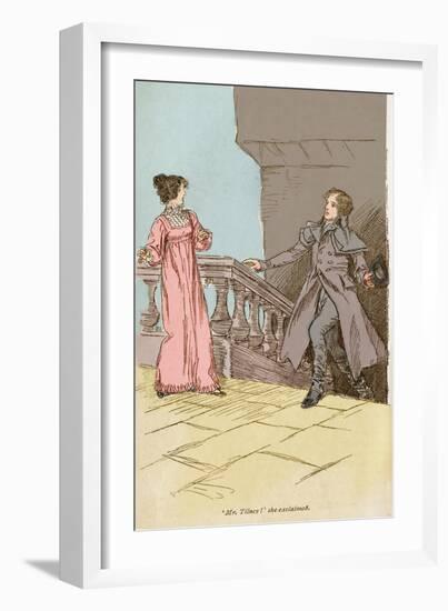 Jane Austen ' Northanger Abbey'-Hugh Thomson-Framed Giclee Print