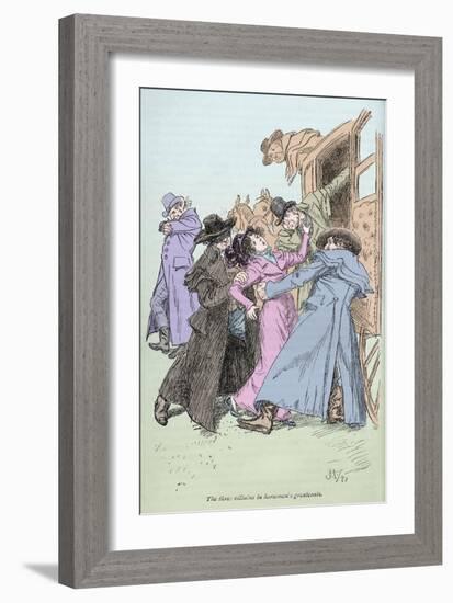 Jane Austen - Northanger Abbey-Hugh Thomson-Framed Giclee Print