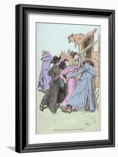 Jane Austen - Northanger Abbey-Hugh Thomson-Framed Giclee Print