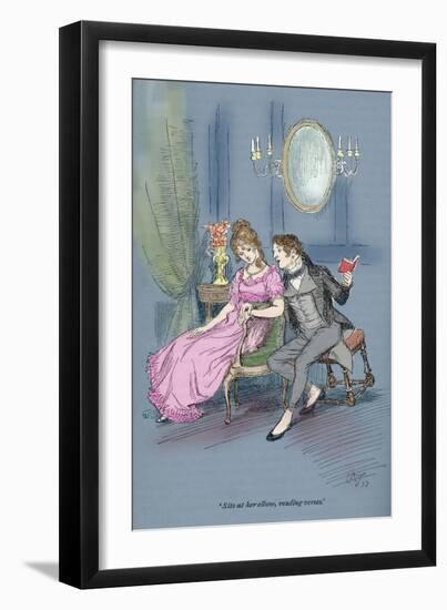 Jane Austen ' Northanger Abbey'-Hugh Thomson-Framed Giclee Print