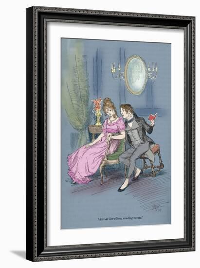Jane Austen ' Northanger Abbey'-Hugh Thomson-Framed Giclee Print