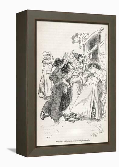 Jane Austen' s novel ' Northanger Abbey' --Hugh Thomson-Framed Premier Image Canvas