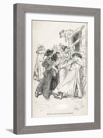 Jane Austen' s novel ' Northanger Abbey' --Hugh Thomson-Framed Giclee Print