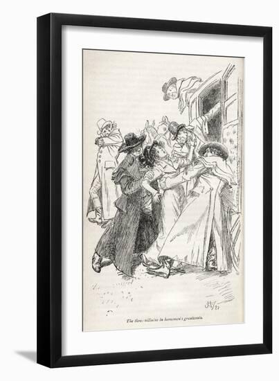 Jane Austen' s novel ' Northanger Abbey' --Hugh Thomson-Framed Giclee Print