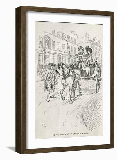 Jane Austen' s novel ' Northanger Abbey' --Hugh Thomson-Framed Giclee Print