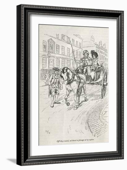 Jane Austen' s novel ' Northanger Abbey' --Hugh Thomson-Framed Giclee Print