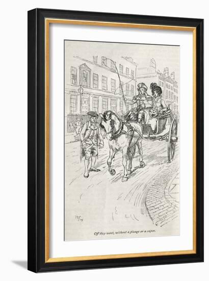 Jane Austen' s novel ' Northanger Abbey' --Hugh Thomson-Framed Giclee Print