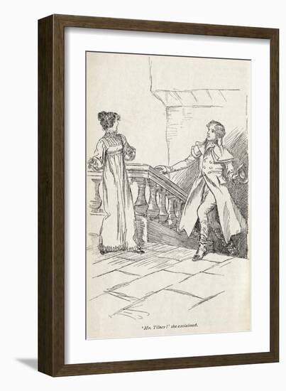 Jane Austen' s novel ' Northanger Abbey' --Hugh Thomson-Framed Giclee Print