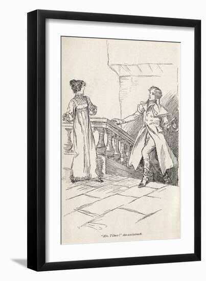 Jane Austen' s novel ' Northanger Abbey' --Hugh Thomson-Framed Giclee Print