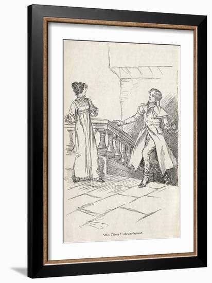 Jane Austen' s novel ' Northanger Abbey' --Hugh Thomson-Framed Giclee Print