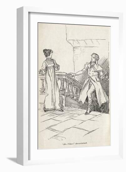 Jane Austen' s novel ' Northanger Abbey' --Hugh Thomson-Framed Giclee Print