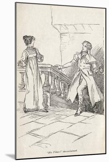 Jane Austen' s novel ' Northanger Abbey' --Hugh Thomson-Mounted Giclee Print