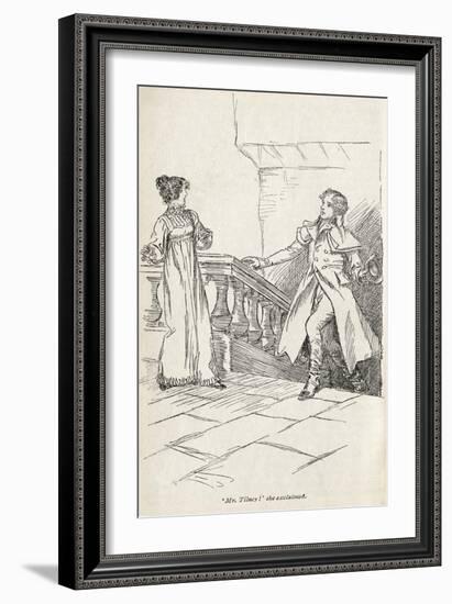 Jane Austen' s novel ' Northanger Abbey' --Hugh Thomson-Framed Giclee Print