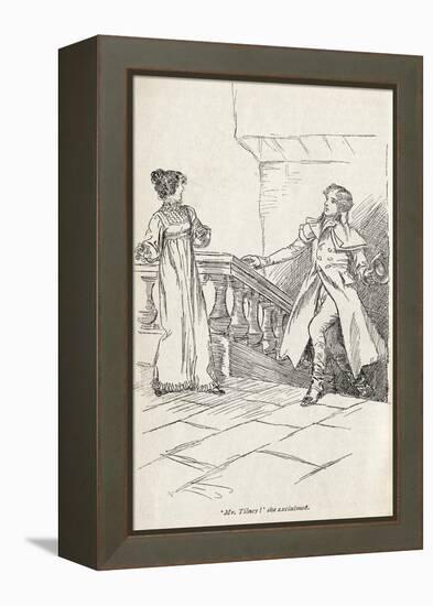 Jane Austen' s novel ' Northanger Abbey' --Hugh Thomson-Framed Premier Image Canvas