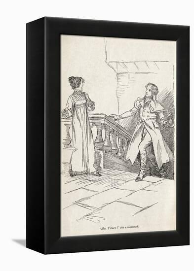 Jane Austen' s novel ' Northanger Abbey' --Hugh Thomson-Framed Premier Image Canvas