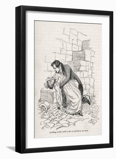 Jane Austen' s novel ' Persuasion' --Hugh Thomson-Framed Giclee Print