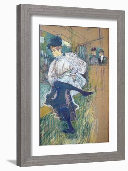 Jane Avril (1868-1943) Dancing, circa 1892-Henri de Toulouse-Lautrec-Framed Giclee Print