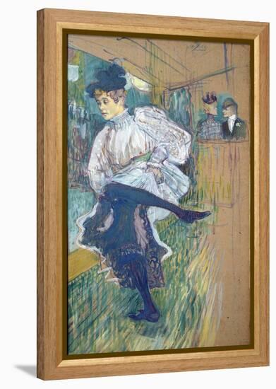 Jane Avril (1868-1943) Dancing, circa 1892-Henri de Toulouse-Lautrec-Framed Premier Image Canvas