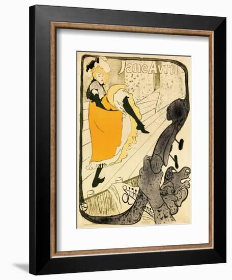 Jane Avril, 1893-Henri de Toulouse-Lautrec-Framed Art Print