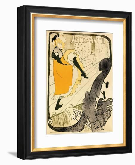 Jane Avril, 1893-Henri de Toulouse-Lautrec-Framed Art Print