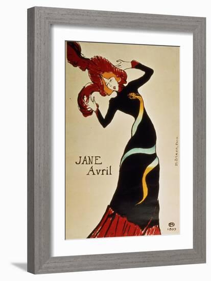 Jane Avril 1899-Henri de Toulouse-Lautrec-Framed Giclee Print