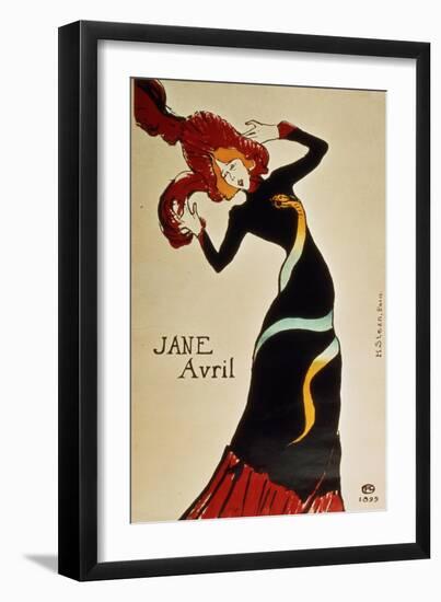 Jane Avril 1899-Henri de Toulouse-Lautrec-Framed Giclee Print